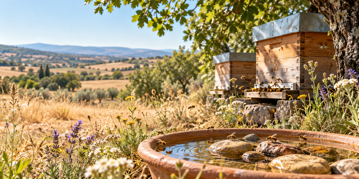 Ruches et abeilles face à la sécheresse : protéger son rucher de la chaleur et du manque d'eau