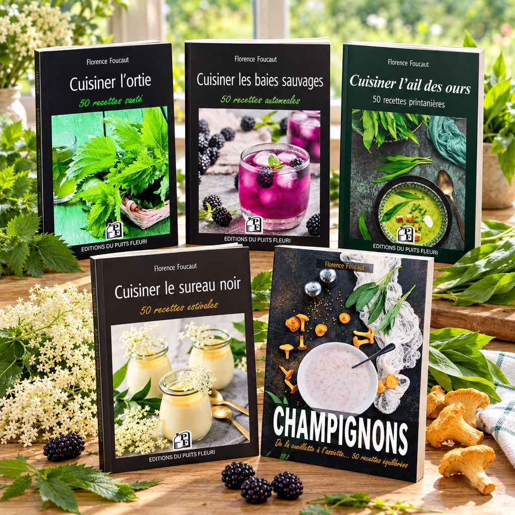 Box Cuisine sauvage — les 5 livres de Florence Foucaut