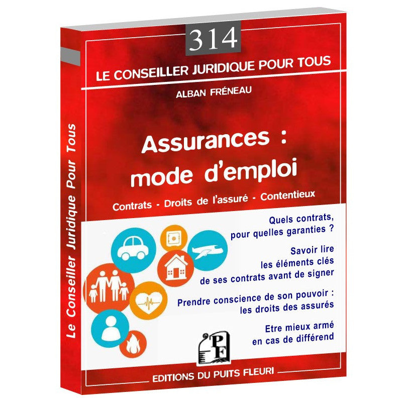 Couverture du livre « Assurances : mode d'emploi » d'Alban Fréneau, Éditions du Puits Fleuri