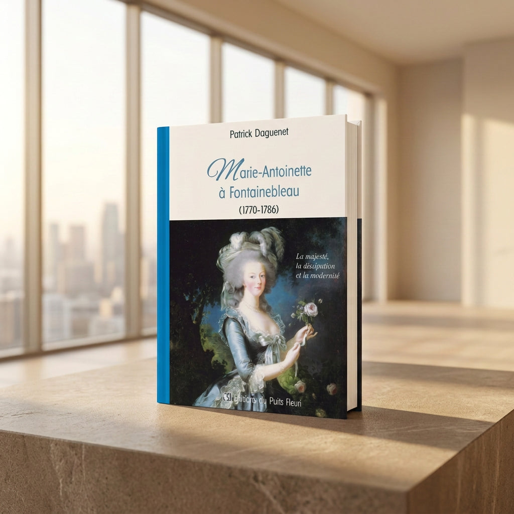 Couverture du livre « Marie-Antoinette à Fontainebleau (1770-1786) » de Patrick Daguenet, préface de Vincent Droguet, Éditions du Puits Fleuri